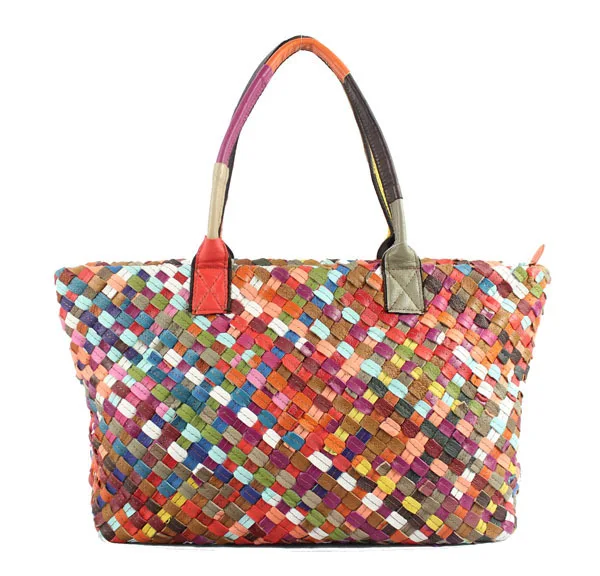 Новый 2018 кожаная сумка ретро тканые овчины плеча Наклонный Сумка lady Сумочка| |