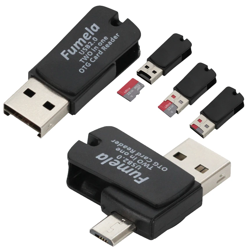 Высокоскоростной мини USB 2 0 Micro SD TF адаптер для чтения карт памяти ПК ноутбука