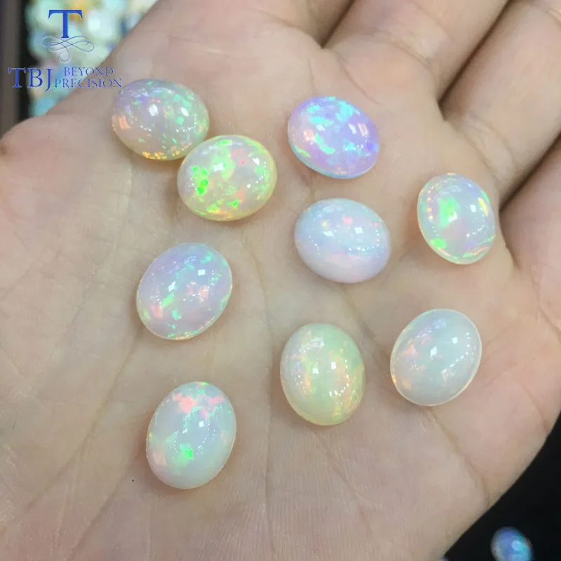 TBJ, натуральный Эфиопский Опал хорошего качества Овальный 10-12 мм 3.65ct свободные драгоценные камни для ювелирных изделий diy