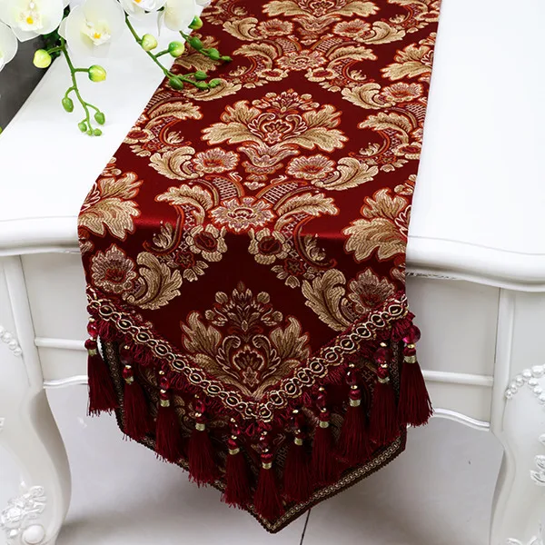 Style 1 Proud Rose Европейский стиль настольная дорожка с кисточками настольный флаг мода Бытовая настольная дорожка украшение роскошная кровать флаг - Цвет: Style 1