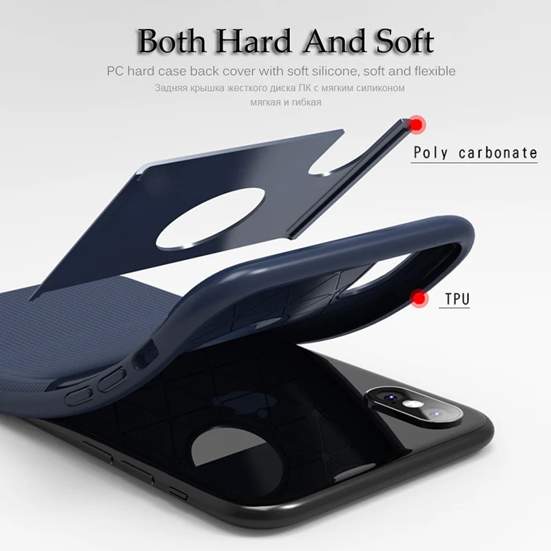 Back Cover For iPhone 7 Case 6 6s Cases Luxury TPU Silicon Scratch Proof Anitiknock Protective 8 Plus X Capa |
