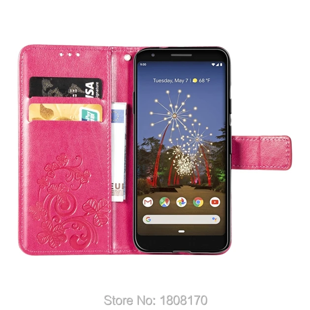 Кожаный чехол-бумажник C-ku Clover Lucky для Google Pixel 3A XL Samsung Galaxy A60 UMIDIGI S3 Pro роскошный