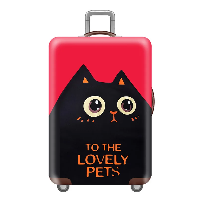 B Luggage cover Плотный чехол для чемодана, эластичные пылезащитные Чехлы для 18-32 дюймов, чехол для костюма, чехол на колесиках, пылезащитные Чехлы, аксессуары для путешествий - Цвет: B Luggage cover