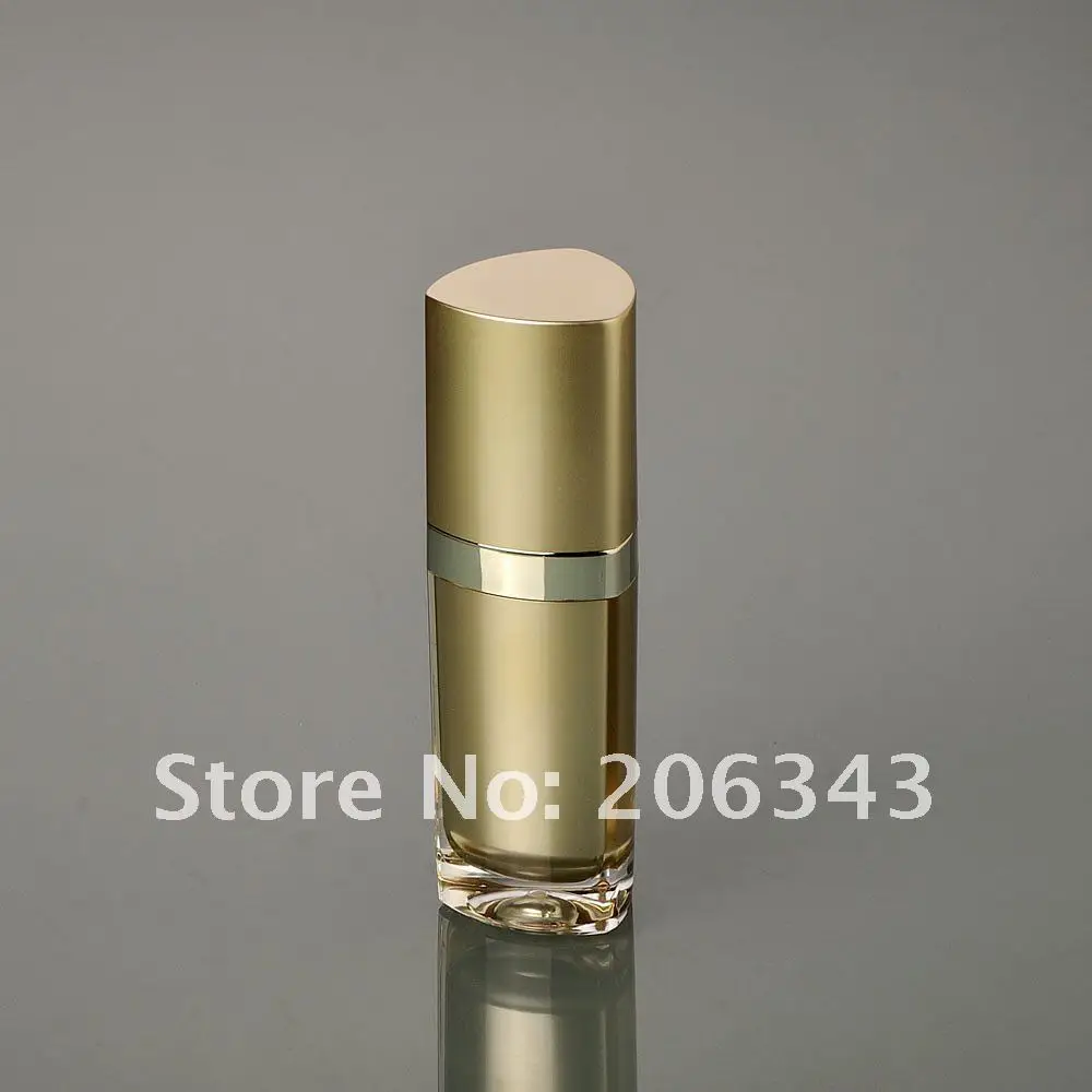 15 мл Золотая треугольная форма пресс помпа бутылка для лосьона косметики|cosmetic