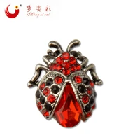 new fashion jewelry animal brooches red crystal ladybug brooches for women brooches for women rhinestone broches para as mulhere