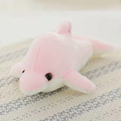 Pink dolphin 15 видов светящиеся мягкие животные кукла Дети ночь свет плюшевая игрушка с подсветкой плюшевый мишка Лежащая собака сидящий медведь Дельфин - Цвет: Pink dolphin