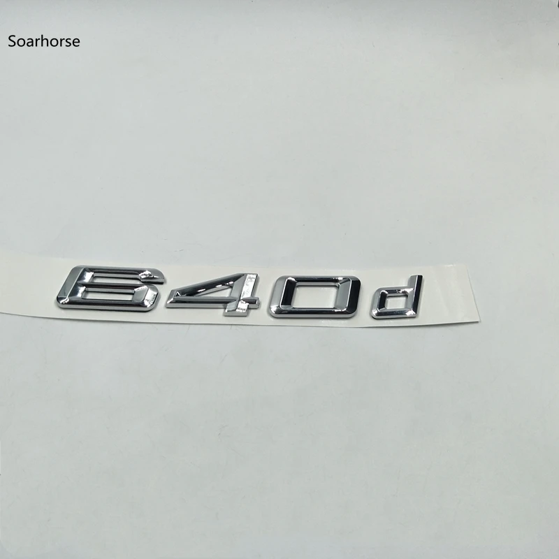

Car Rear Sticker Decal Badge Emblem styling For BMW 6 Series 620d 628d 630d 635d 640d 645d 650d E63 E64 F06 F12 F13