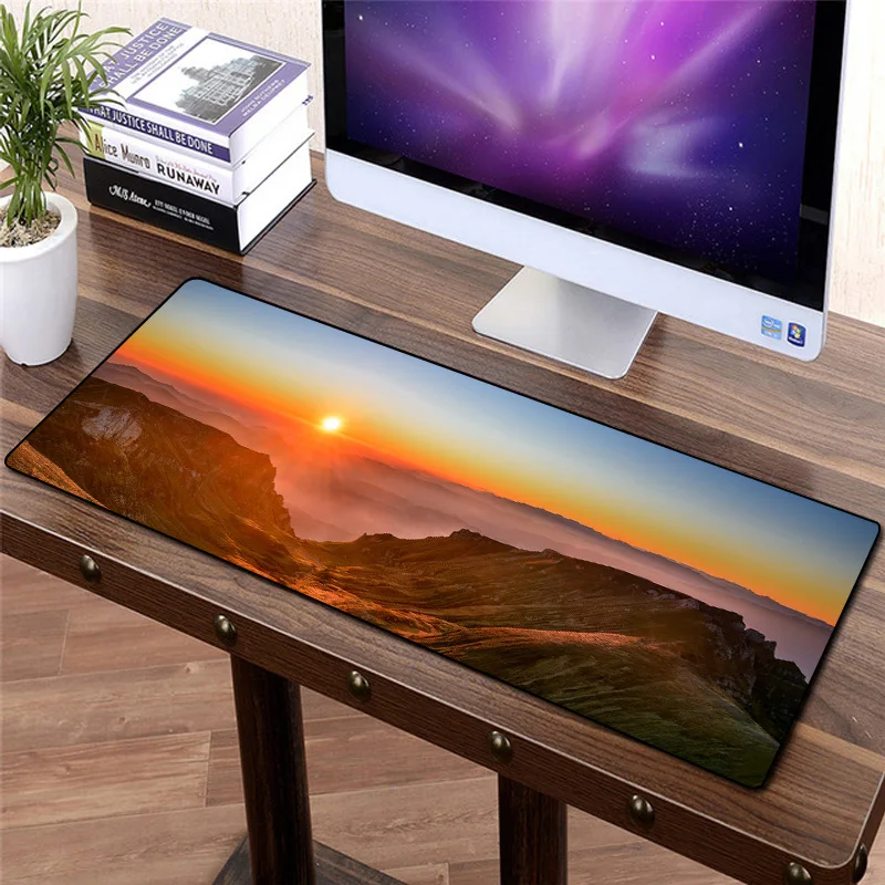 FFFAS 80X30 см природа sunrise коврик для мыши большой ноутбук компьютер ПК клавиатура и коврик для мыши лазерная печать Высокая эффективность противоскользящая