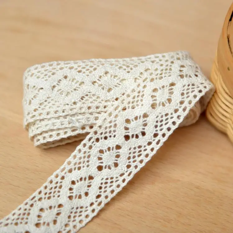 Хлопчатобумажная кружевная ткань аксессуары для одежды ширина 2 6 см|accessories