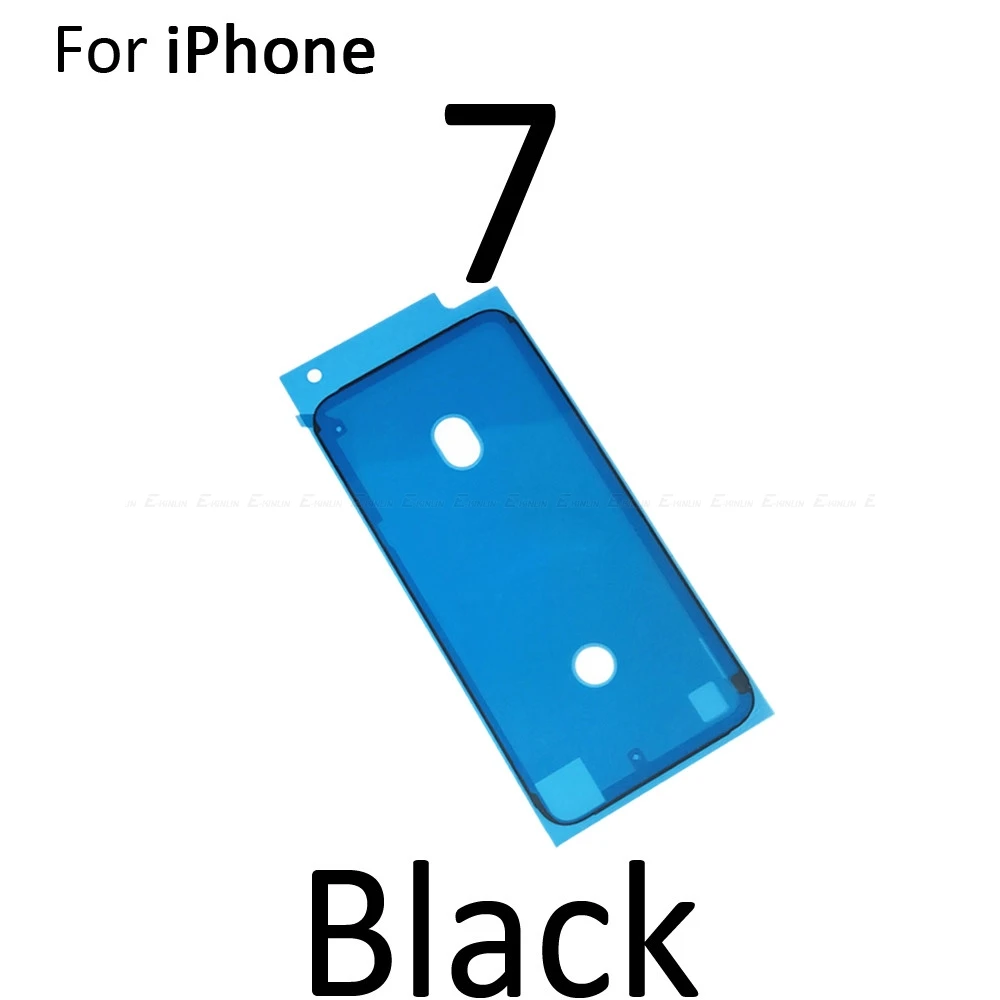 Высокое качество для iPhone 6S 7 8 Plus X XR XS Max ЖК сенсорный экран дисплей рамка водонепроницаемый предварительно вырезанный клей клейкая лента наклейка - Цвет: For iPhone 7 Black