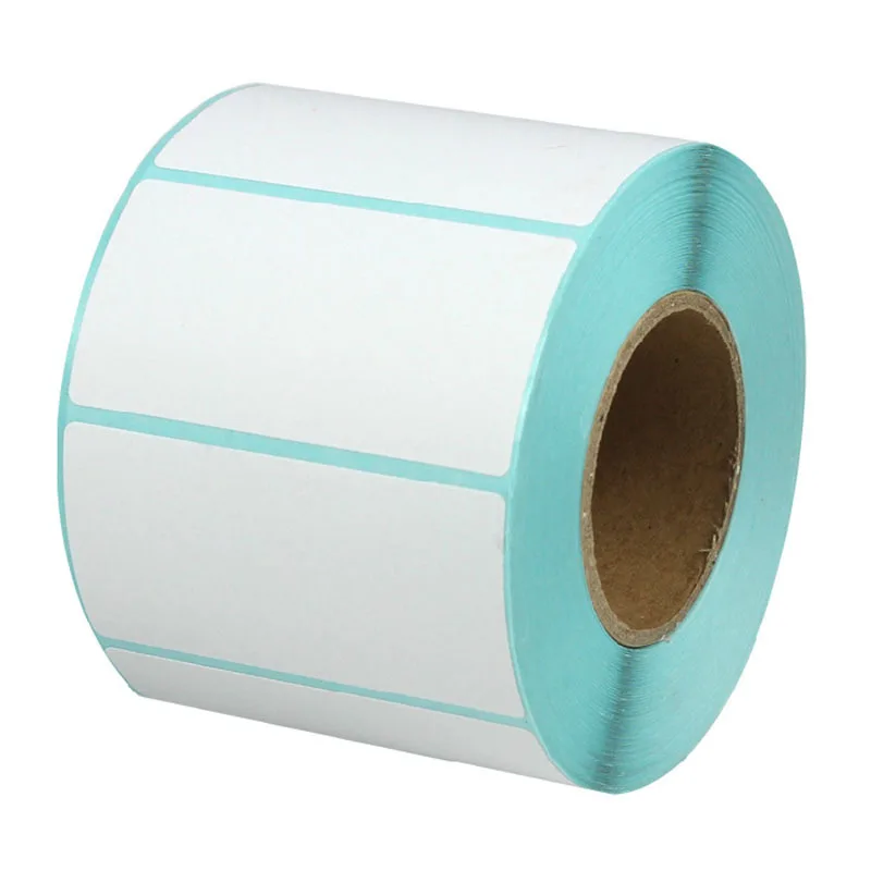 Thermal label paper rolls printed 40*15mm*1500 sheets non drying stickers for price tag with barcode surppot self brand logo|stickers brand|stickers