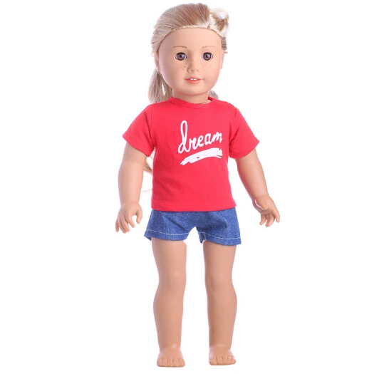 Кукольная одежда рубашка и юбка 45 см аксессуары для новорожденных|american girl doll