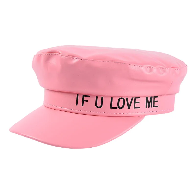 Женская кепка газетчика USPOP розовая из искусственной кожи Кепка с козырьком в