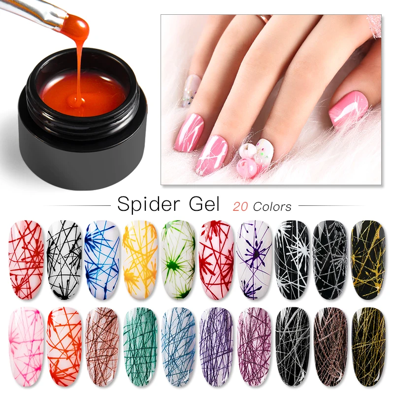 

Mtssii 5ml Wire Drawing Nail Gel Lacquer Painting Gel Varnish Pulling Silk Spider Creative Nail Art Gel Nail Polish Manicure