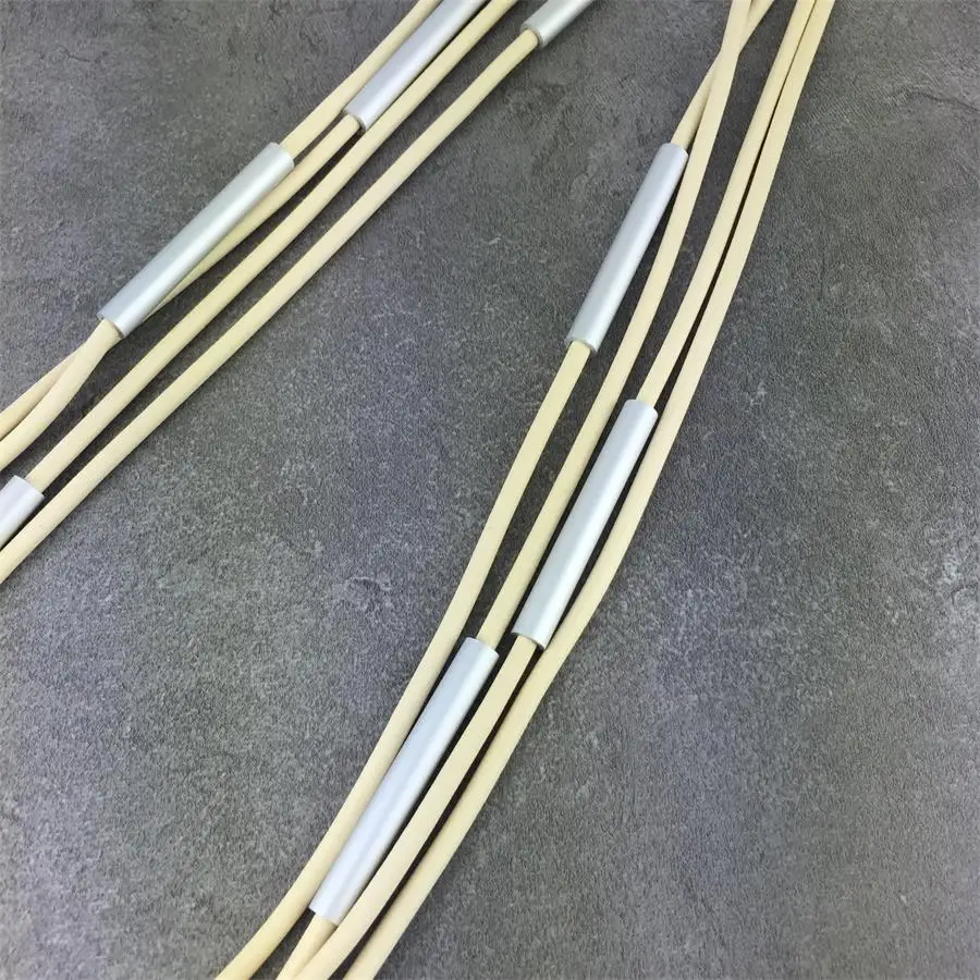 Простое длинное резиновое ожерелье с несколькими кремами для женщин