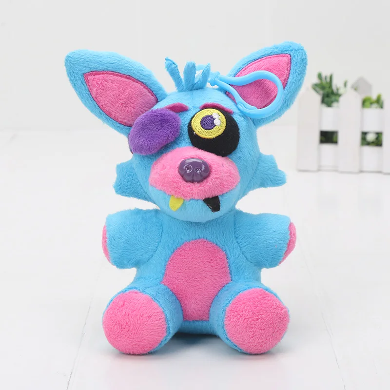15cm blue foxy FNAF мягкие игрушки Five Nights At Freddy's Sister расположение цирк ребенок баллора Ennard Funtime Фокси Фредди плюшевый Кукла коллекционная игрушка - Цвет: 15cm blue foxy