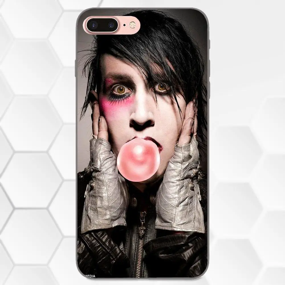 Marilyn Manson Brian Warner Soft Art Online Cover Case For Apple iPhone 4 4S 5 5S SE 6 6S 7 8 Plus X XS Max XR | Мобильные телефоны