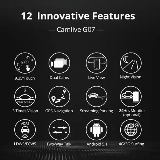Android wifi Авто Даш камера 4G bluetooth зеркало заднего вида видео рекордер HD1080P GPS