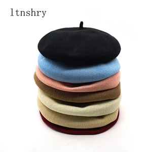 Шапка-берет Женская регулируемая, 100% хлопок, Ретро стиль, с тыквой, клоуном, для девушек, весна-лето