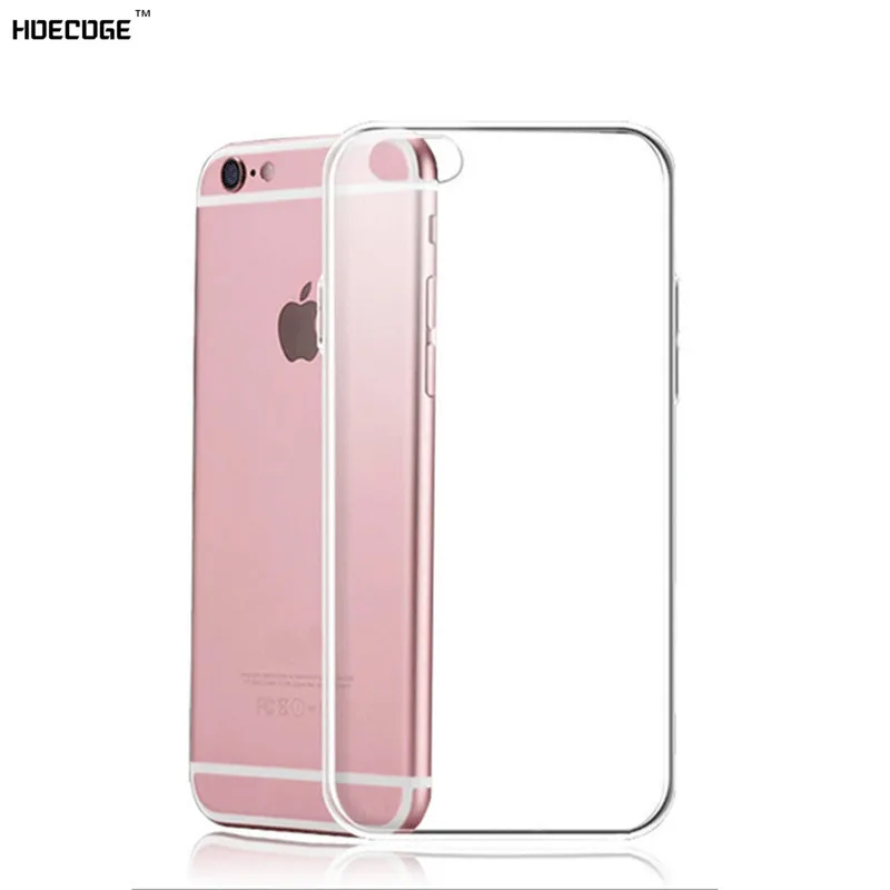 Ультратонкий Прозрачный гелевый мягкий чехол из ТПУ для iphone 7 plus 6 6s 5s 5c SE защитный