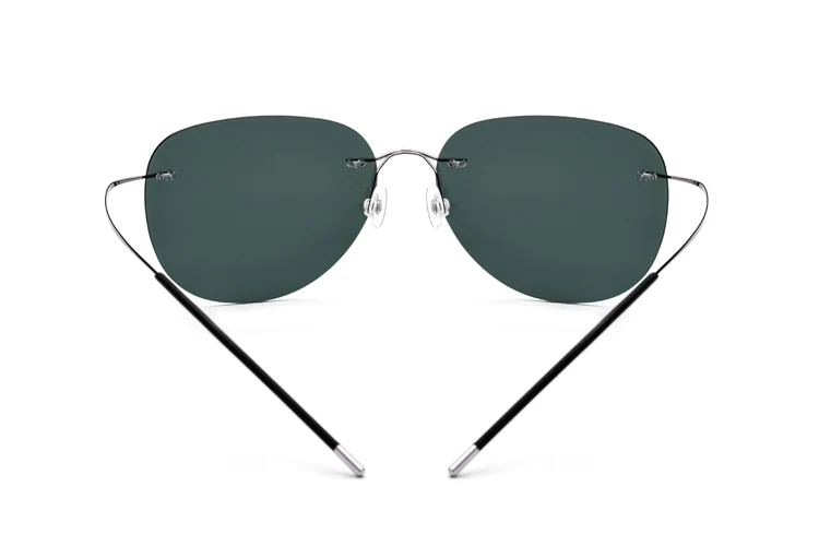 100% настоящий Титан без винта мужские солнцезащитные очки оправы женские