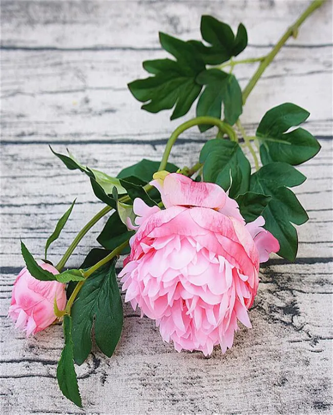 6 шт. искусственный цветок китайского пеона поддельные европейские Ranunculus Asiaticus для событий Центральные элементы свадебной вечеринки декоративные цветы - Цвет: B