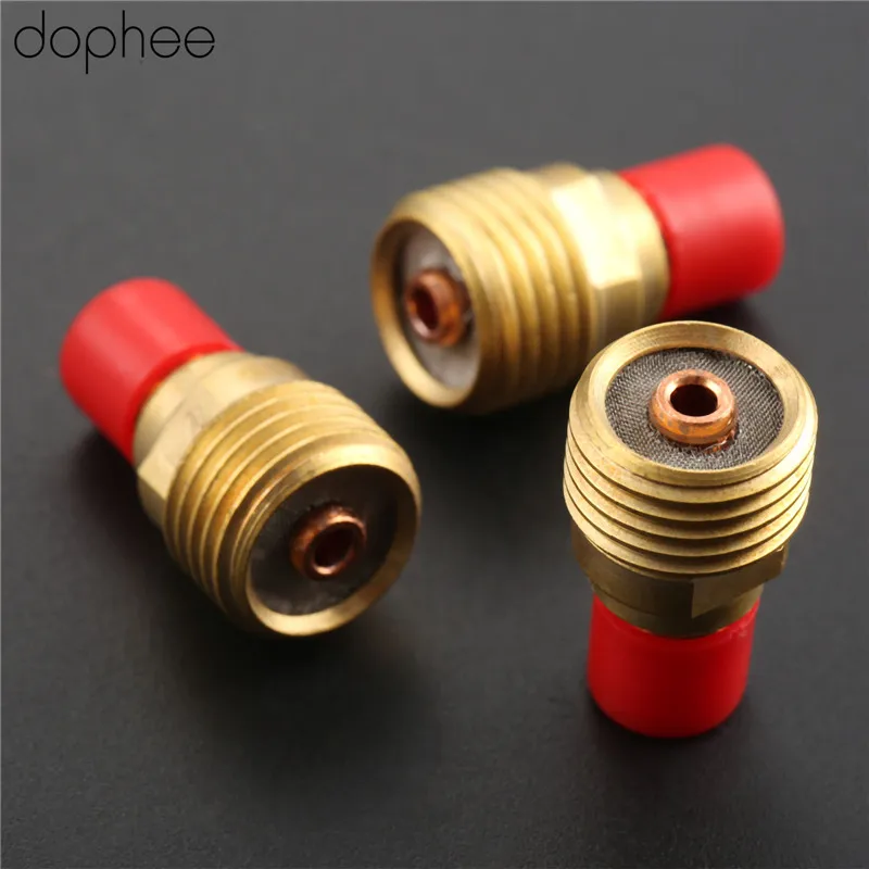 Dophee 3 шт. газовые линзы 45V44 3/32 &quot2 4 мм подходят для сварочных горелок TIG расходные