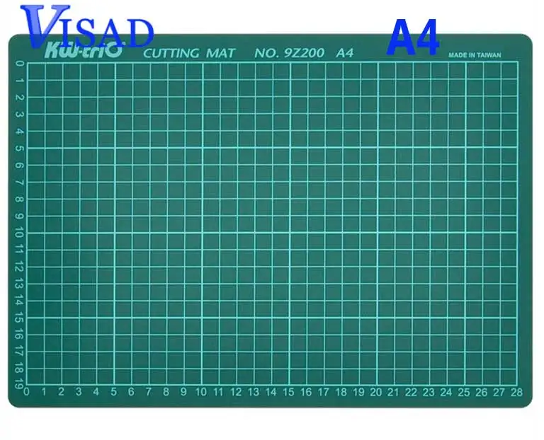 Самовосстанавливающийся коврик для резки из ПВХ с сеткой A4 Craft темно-зеленый