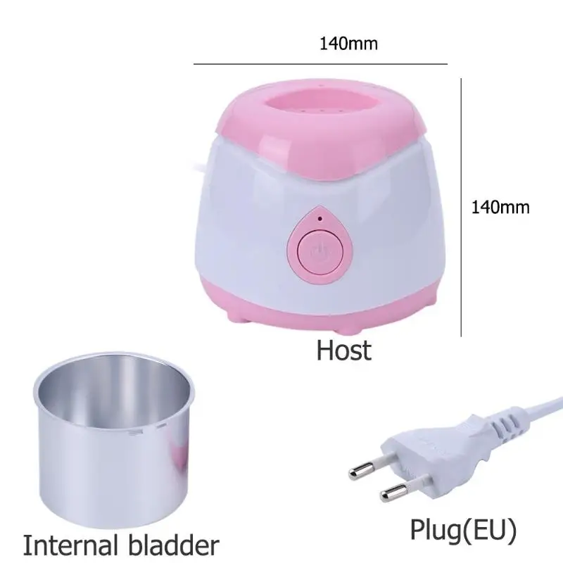 EU Pink Pro ABS подогреватель воска Нагреватель Мини Спа Руки Ноги Эпилятор перезаряжаемая машина для депиляции тела инструмент для удаления волос Bean Kit Прямая поставка - Цвет: EU Pink