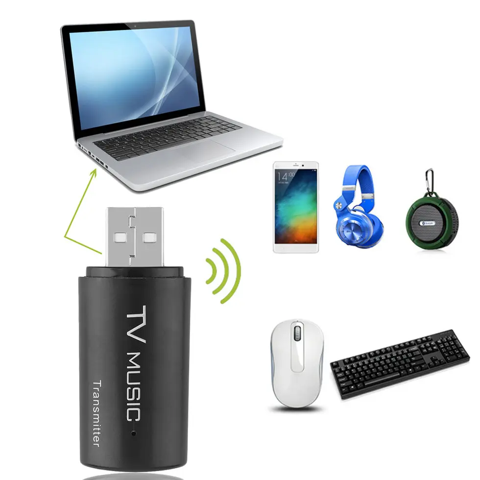 10 шт. многофункциональный адаптер USB Bluetooth передатчик для динамика ТВ