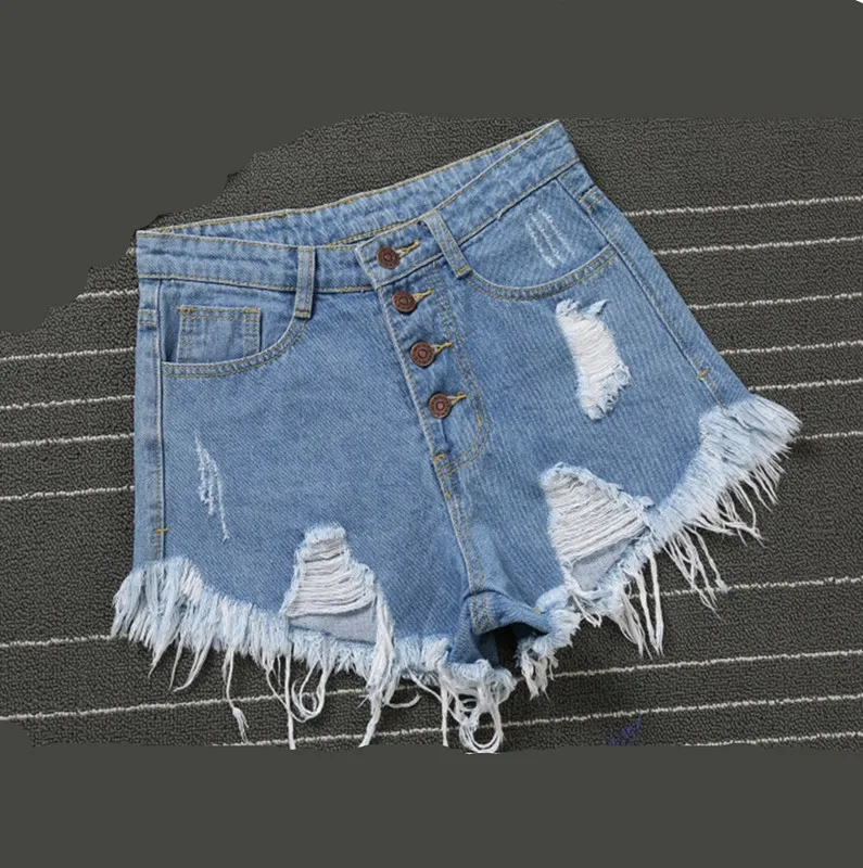Женские джинсовые шорты летние рваные винтажные Джинсовые Шорты повседневные