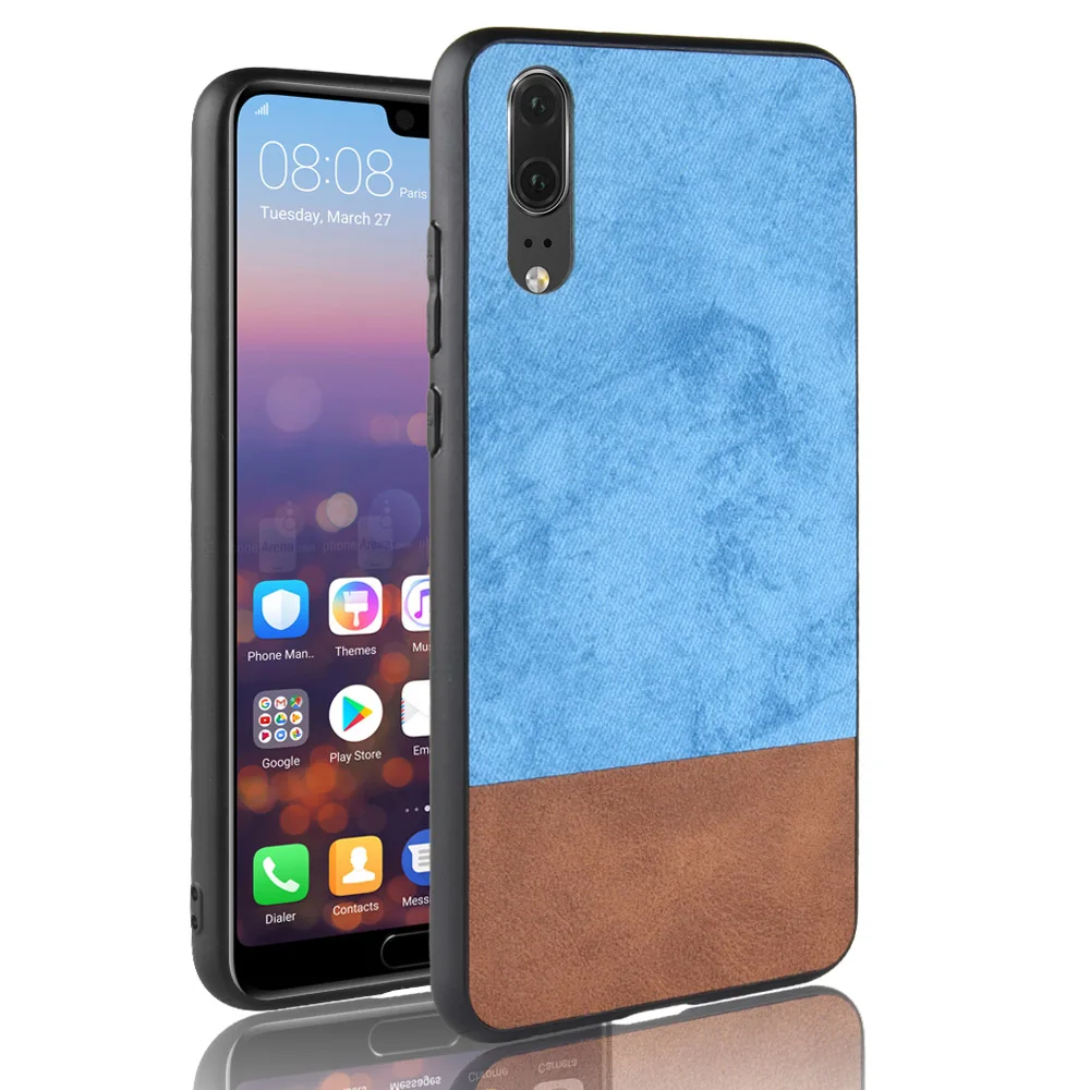 Luxury Mix Color Jean Leather Case for Huawei P20 Pro Cover P30 P10 Lite Mate 20 10 Nova 3 4 Honor 9 7A 7C 8X Phone |