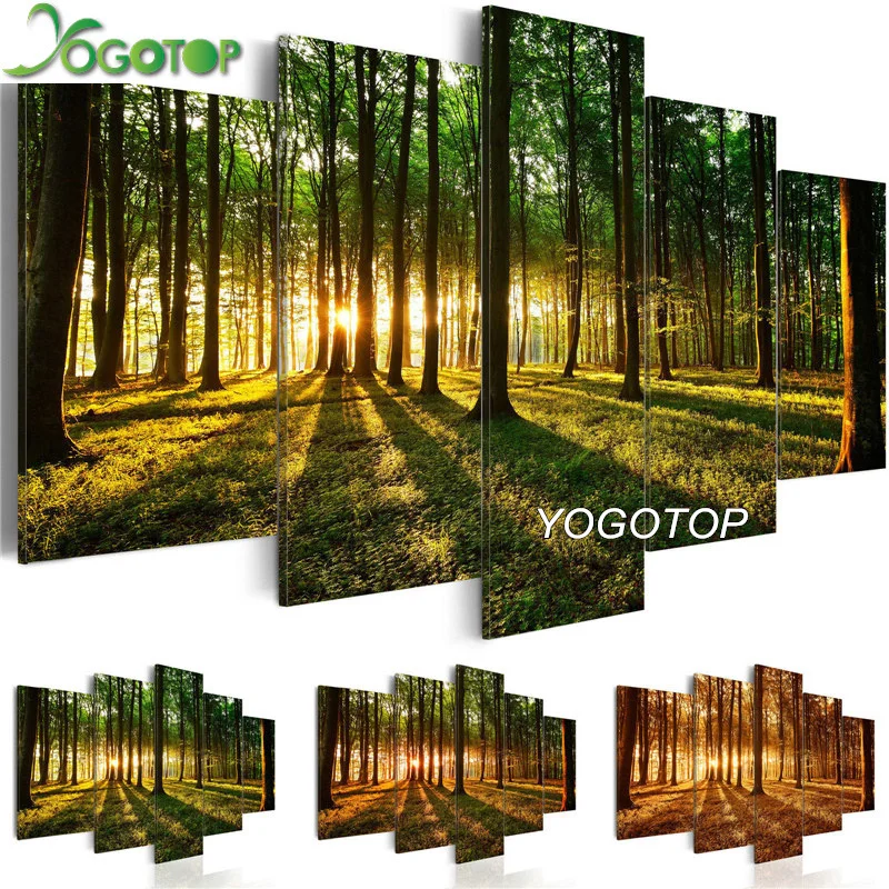 Алмазная живопись YOGOTOP для творчества Набор вышивки крестиком солнечное дерево