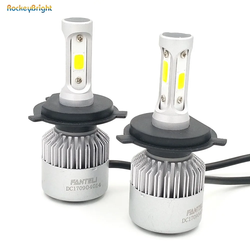 Rockeybright H4 H13 9004 9007 светодиодные фары лампы ближнего/дальнего света Автомобильные