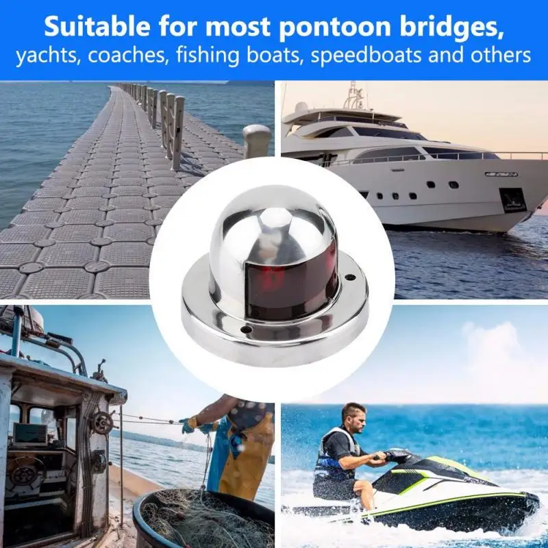 Новейшая Красная Зеленая навигационная лампа для лодки 1 пара 12 В морской свет