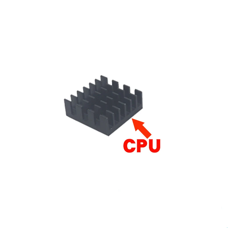 Радиатор для процессора Raspberry Pi 4 Model B алюминиевый радиатор охлаждения ЦП LAN USB RPI