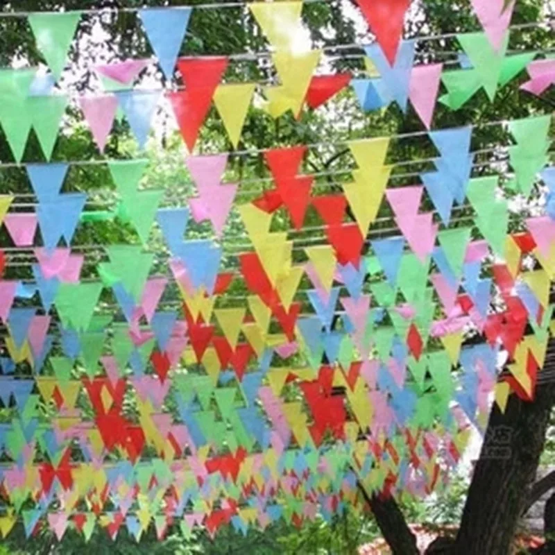 10 шт. Свадебные украшения шнур с треугольниками флаги вечерние Бантинг Висячие