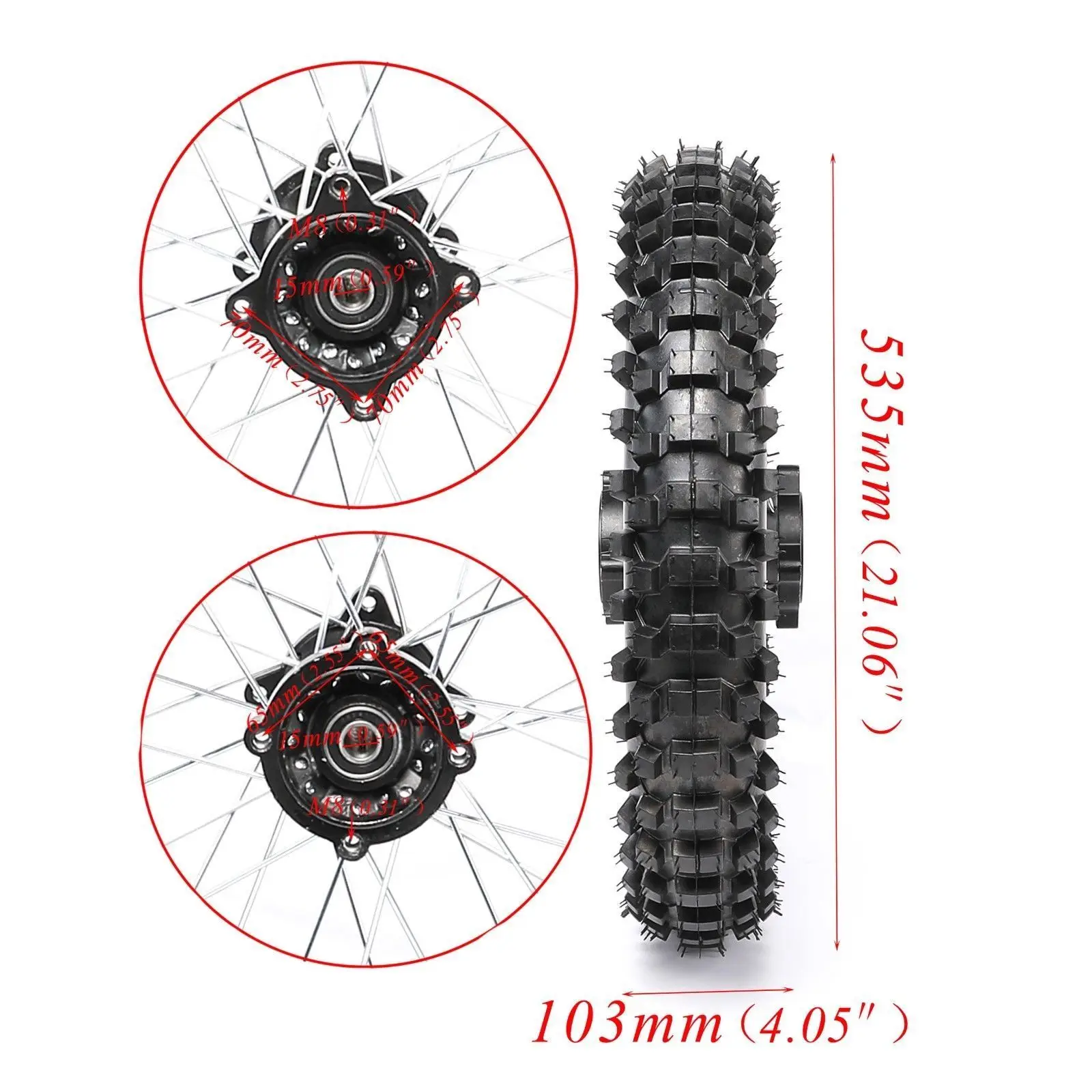 1 85x14 обод заднего колеса шины 90/100 14 внутренняя труба PIT PRO Dirt Bike|Покрышки| |