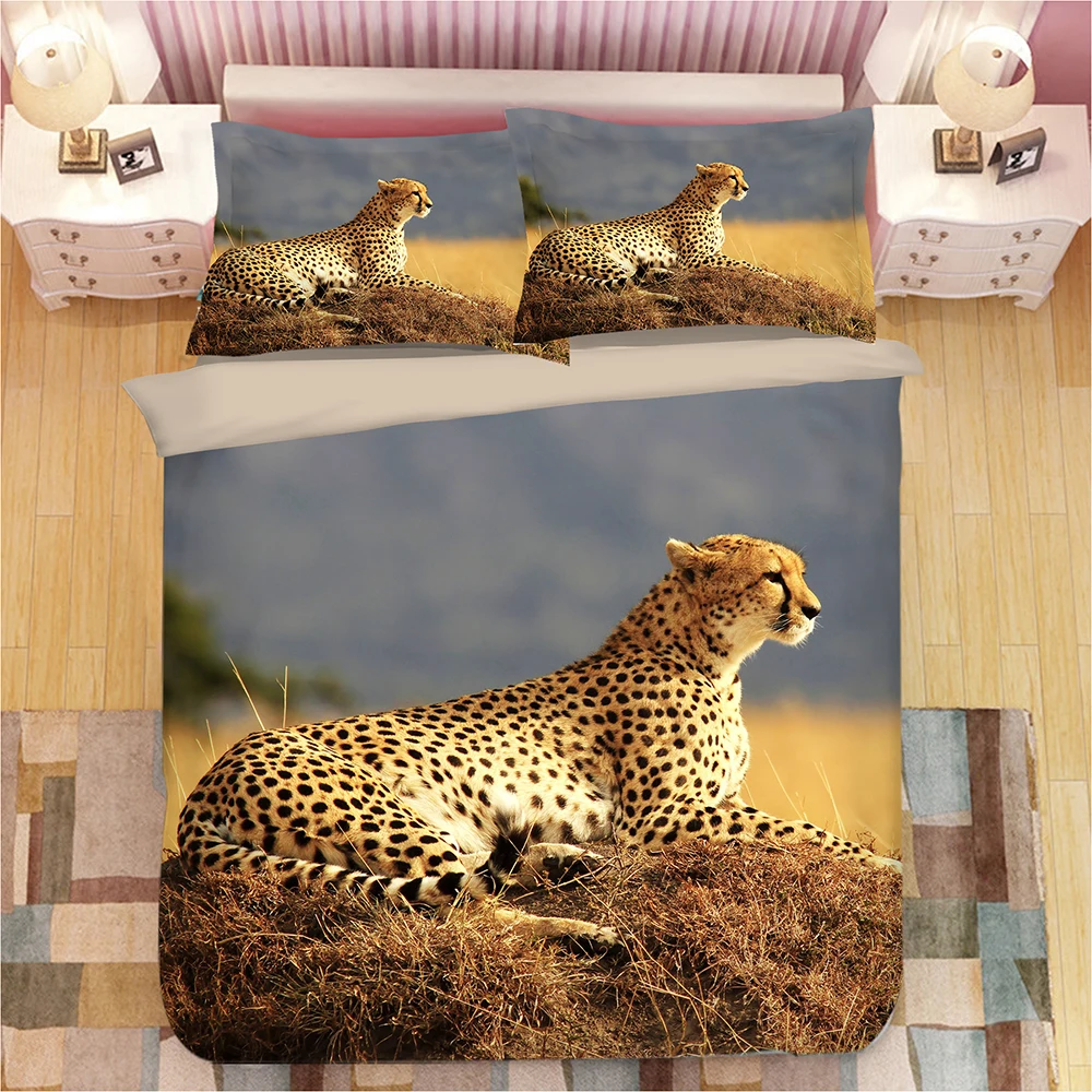 3D Белый полярный медведь постельные принадлежности наборы анималы печать