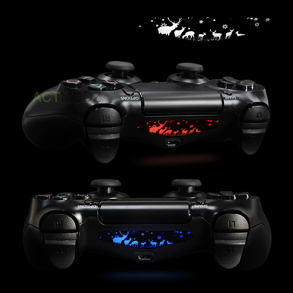 Череп Призрак светодиодный светильник бар кожи стикер для PS4 Slim Pro игровой контроллер
