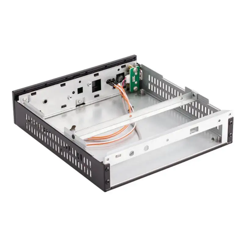 E-T3 Mini-ITX чехол Ультратонкий 0,8 мм SECC USB2.0 настольный компьютер ПК корпус Поддержка компьютер для настенного монтажа аксессуары черный