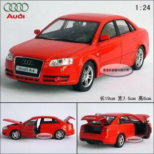 Новый 1:24 AUDI A4 Сплава Литья Под Давлением Модели Автомобиля Игрушки Коллекция С