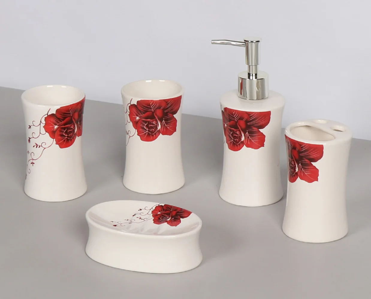 Свадебный подарок ванная комната пять штук моющие чашки мыльница принадлежности