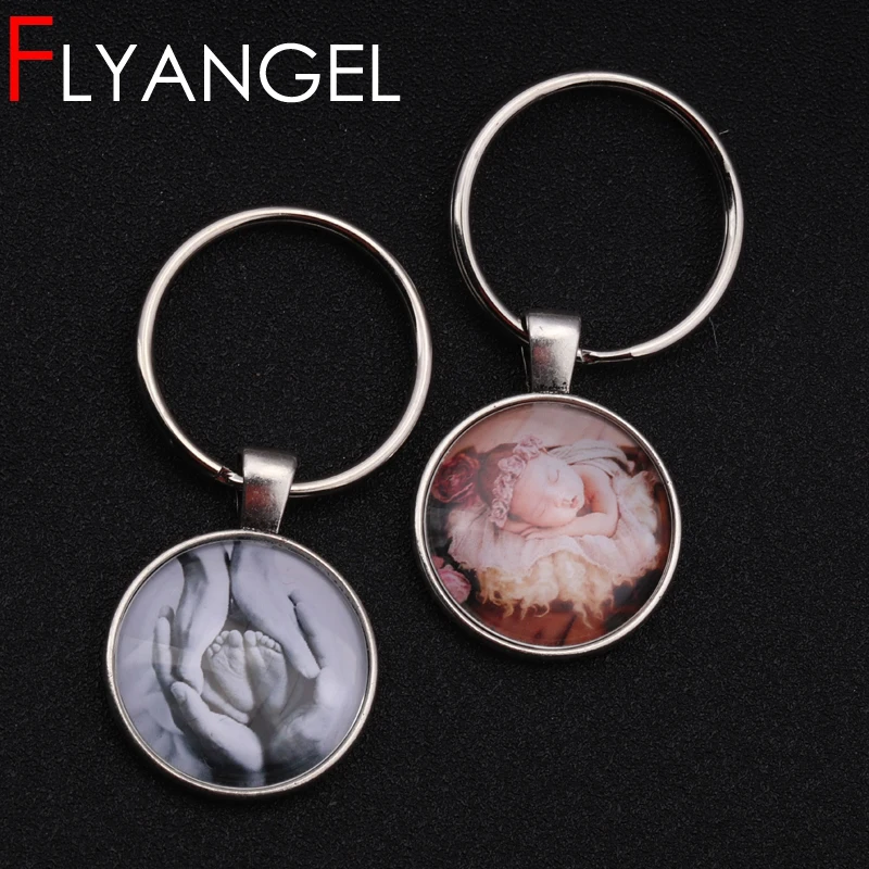FLYANGEL персонализированные брелки Sonogram для папы мамы фото брелок ультразвуковой