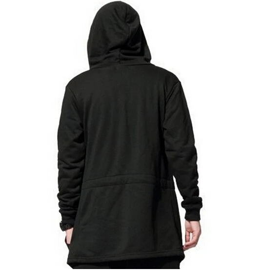 Vikuta Высокое Качество Бренд мужской Капюшоном Толстовка Черный Хип Хоп Мантии