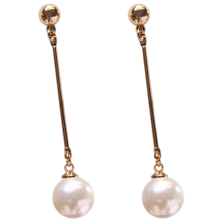 Модные жемчужные серьги с кисточками ювелирные трендовые женские длинные |