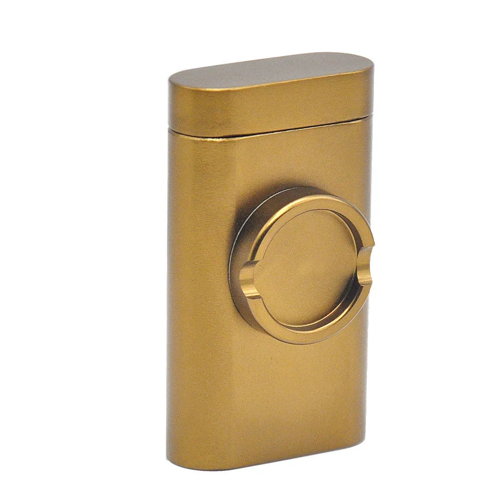 Хаки Cosy Moment алюминиевый кейс для сигар с точильщиком Pinch Hitter& Grinder Combo Dugout трубный корпус с табачным футляром для хранения YJ501 - Цвет: Хаки