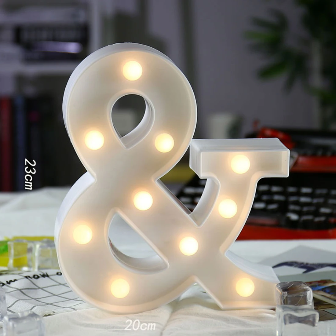 1 шт. 22 см 3D 26 белый с надписью Love исповедь Творческий светодиодная вывеска