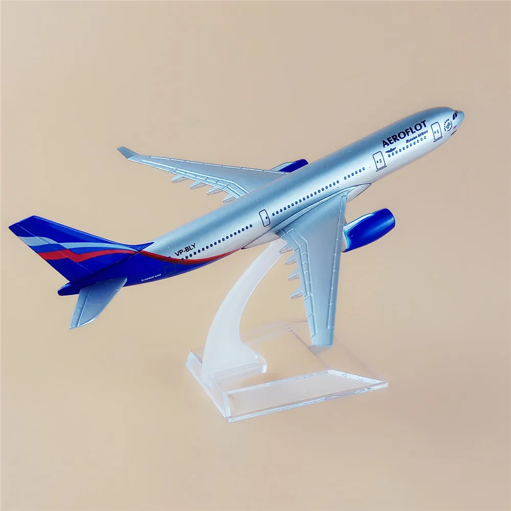 16 см Российские авиалинии Аэробус 330 A330 Воздушный самолет модель самолета сплав