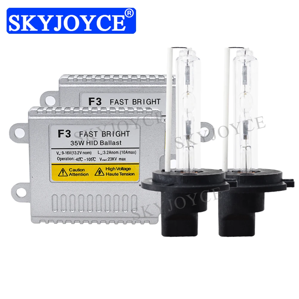 AC 35 Вт H7 HID комплект 12 В F3 Балласт 4300K 6000K H1 H11 9005 9006 однолучевая автомобильная лампа